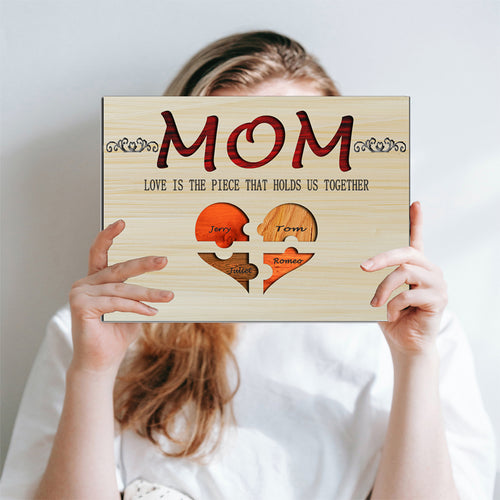 Customized puzzle mother ornaments