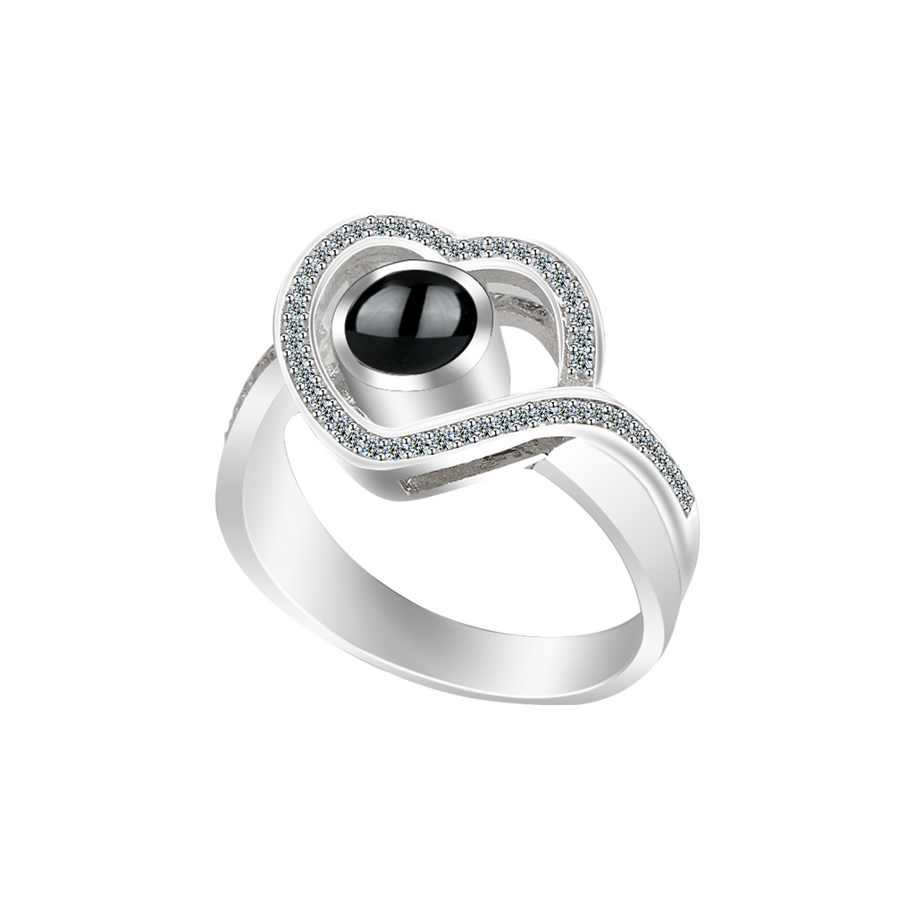 heart projection ring