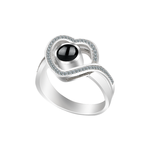 heart projection ring