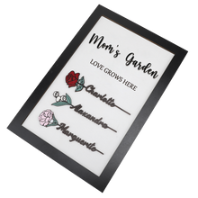Load image into Gallery viewer, personalized birth flower sign