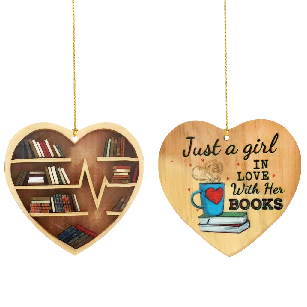 book lover ornament