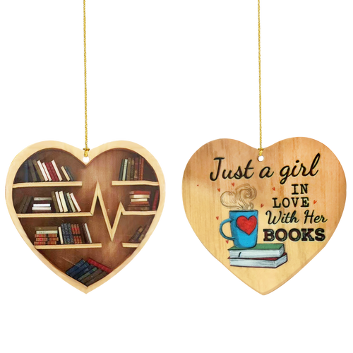 book lover ornament