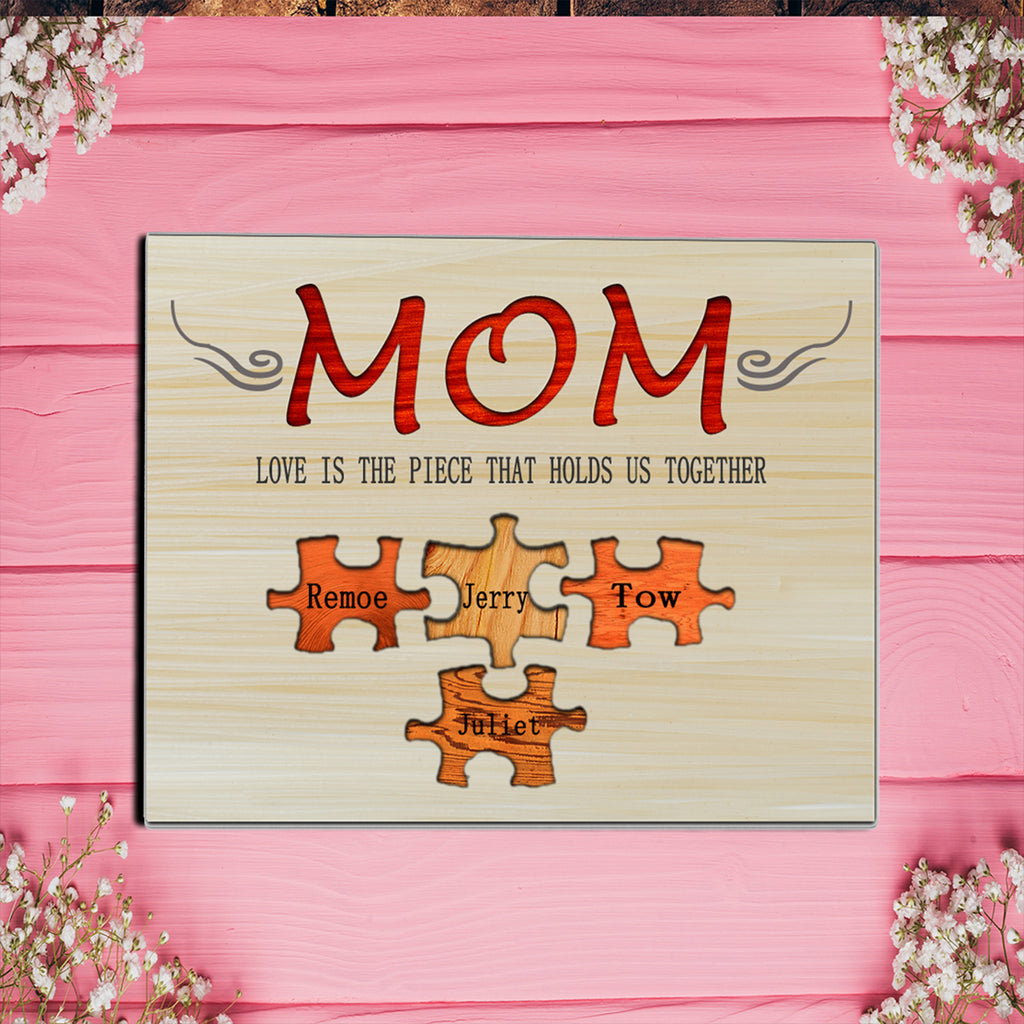 Customized puzzle mother ornaments