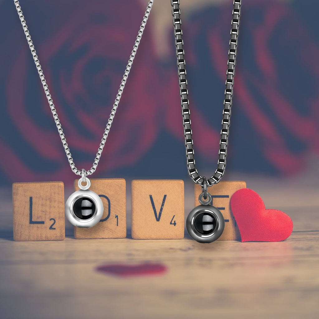 projection necklace for couples