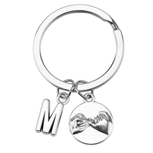 Load image into Gallery viewer, initials pinky promise keychain