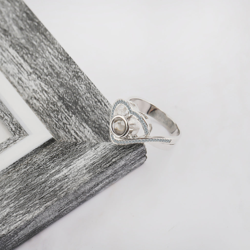 heart projection ring