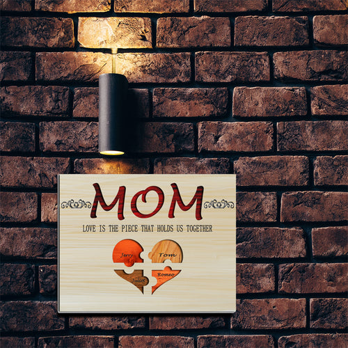 Customized puzzle mother ornaments