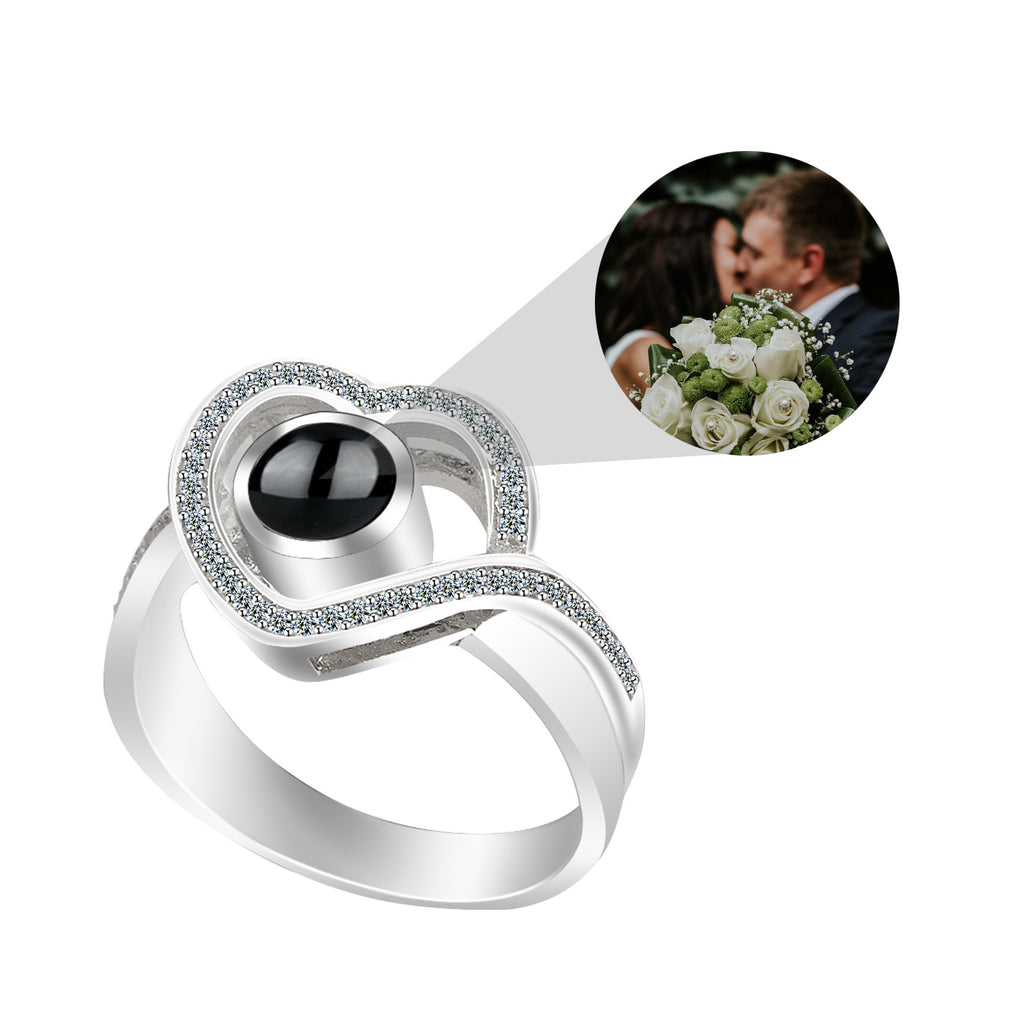 heart projection ring