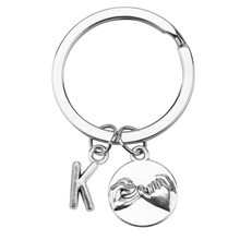 Load image into Gallery viewer, initials pinky promise keychain