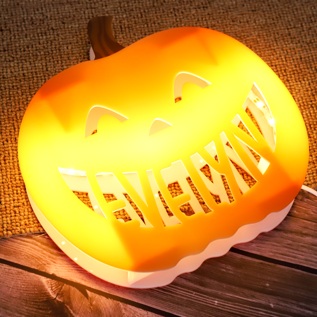 custom name jack-o-lantern