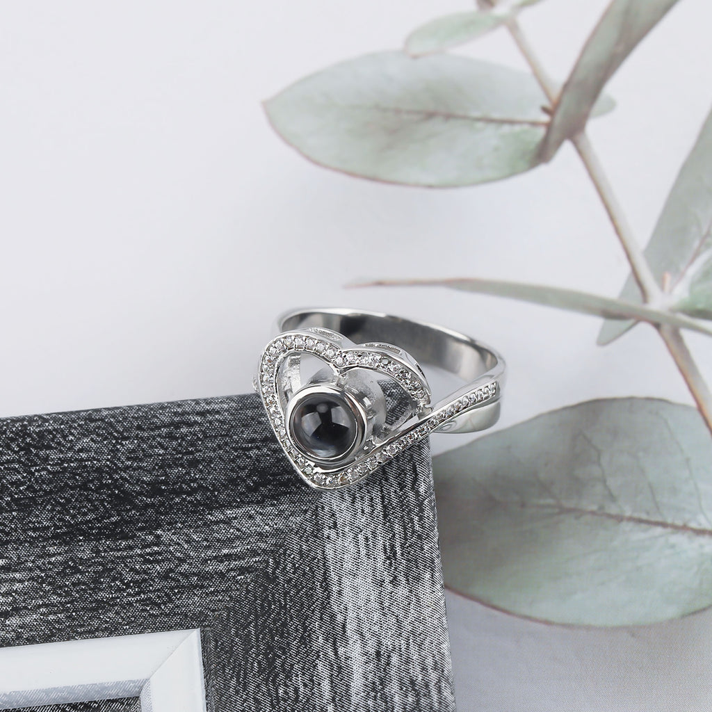 heart projection ring