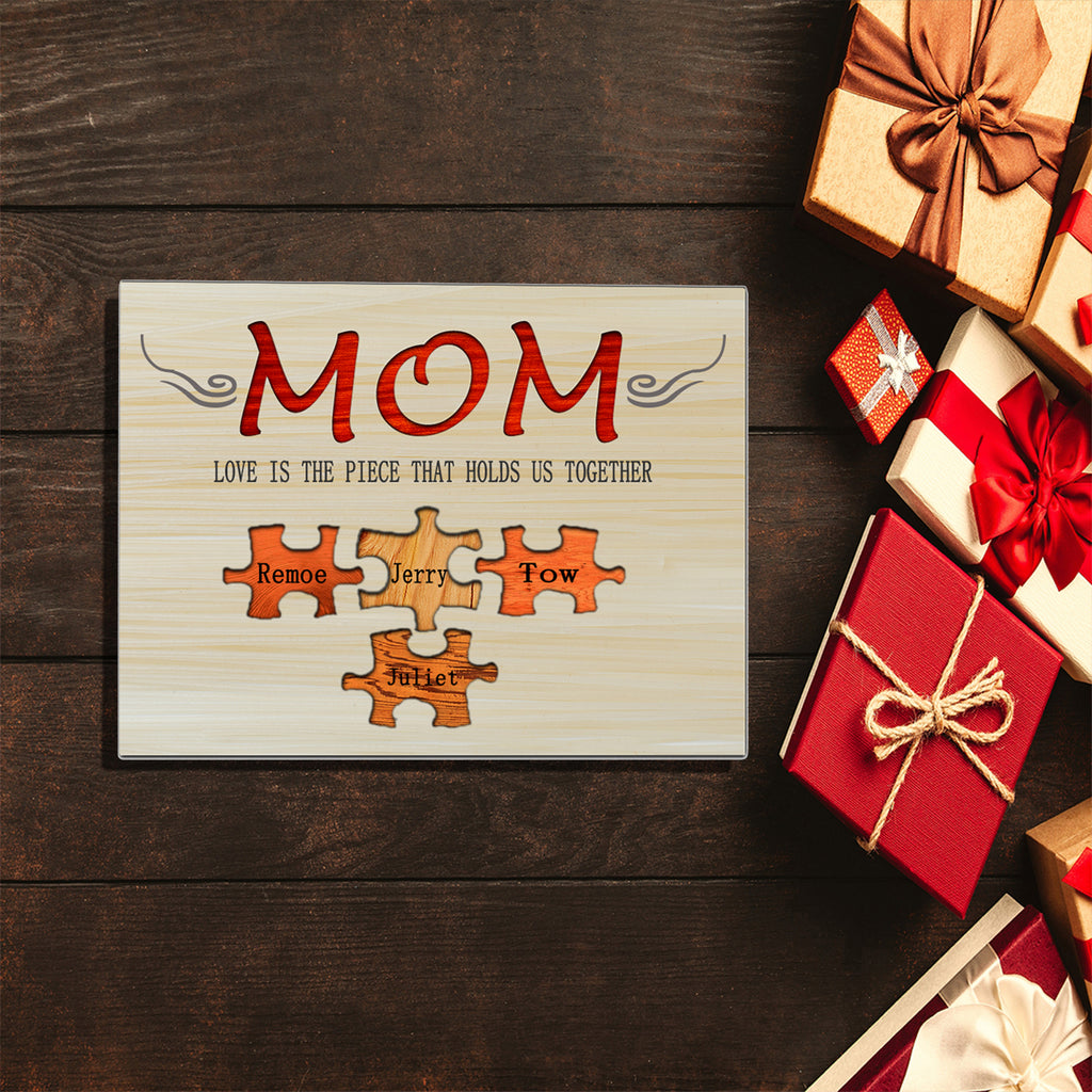 Customized puzzle mother ornaments