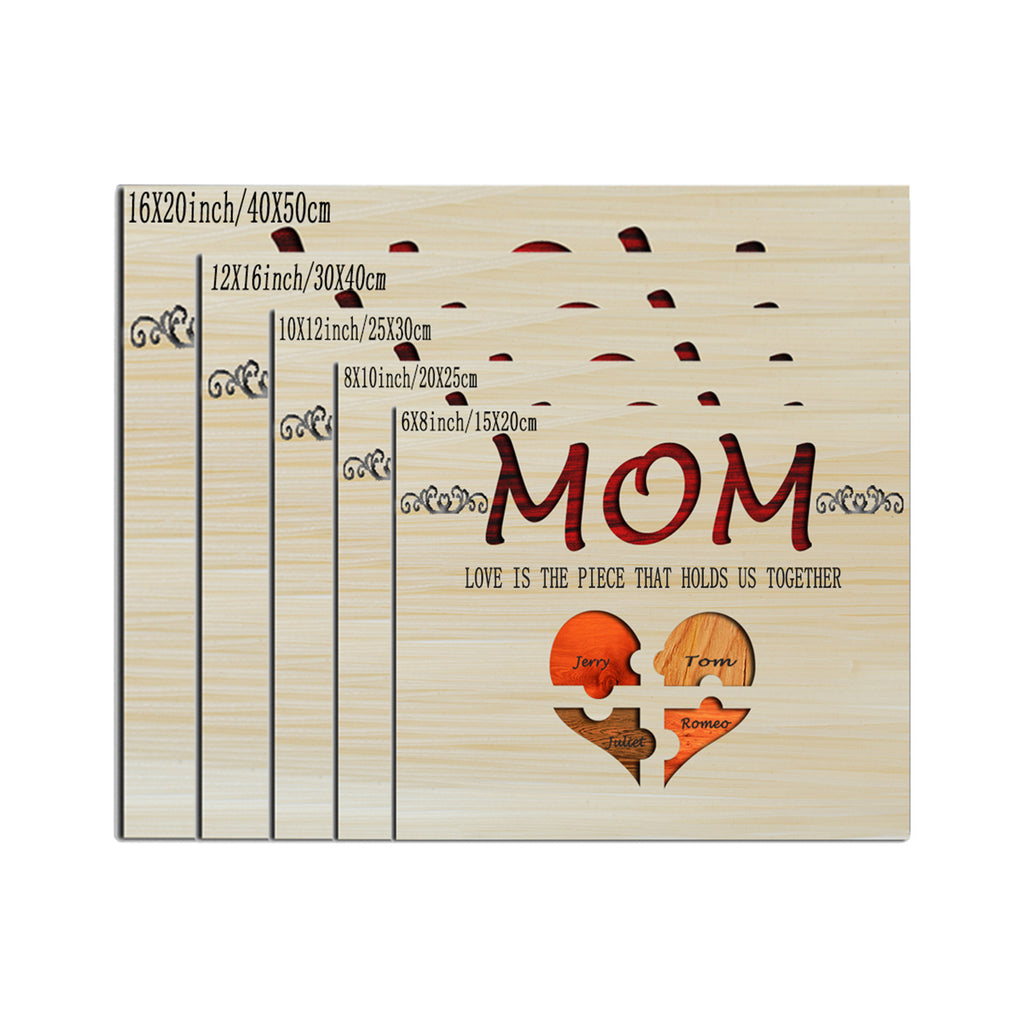 Customized puzzle mother ornaments