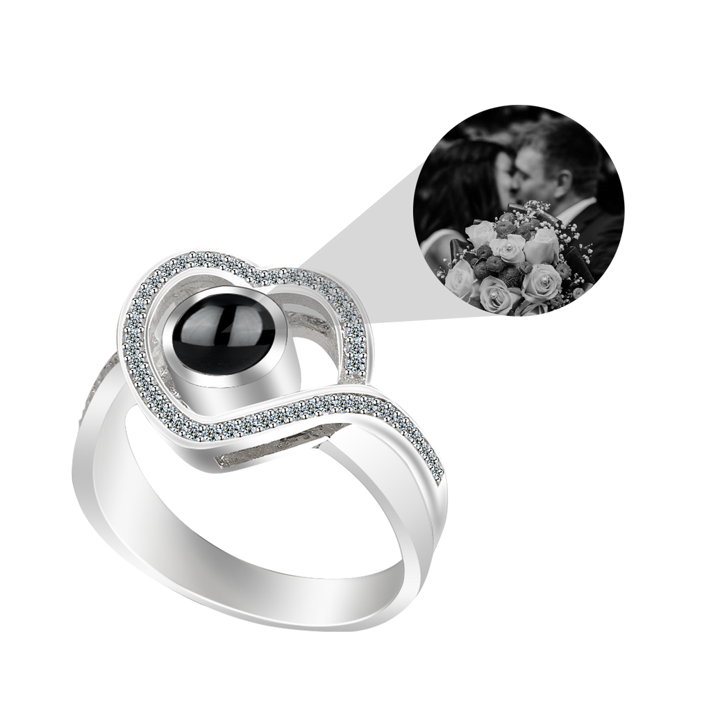 heart projection ring