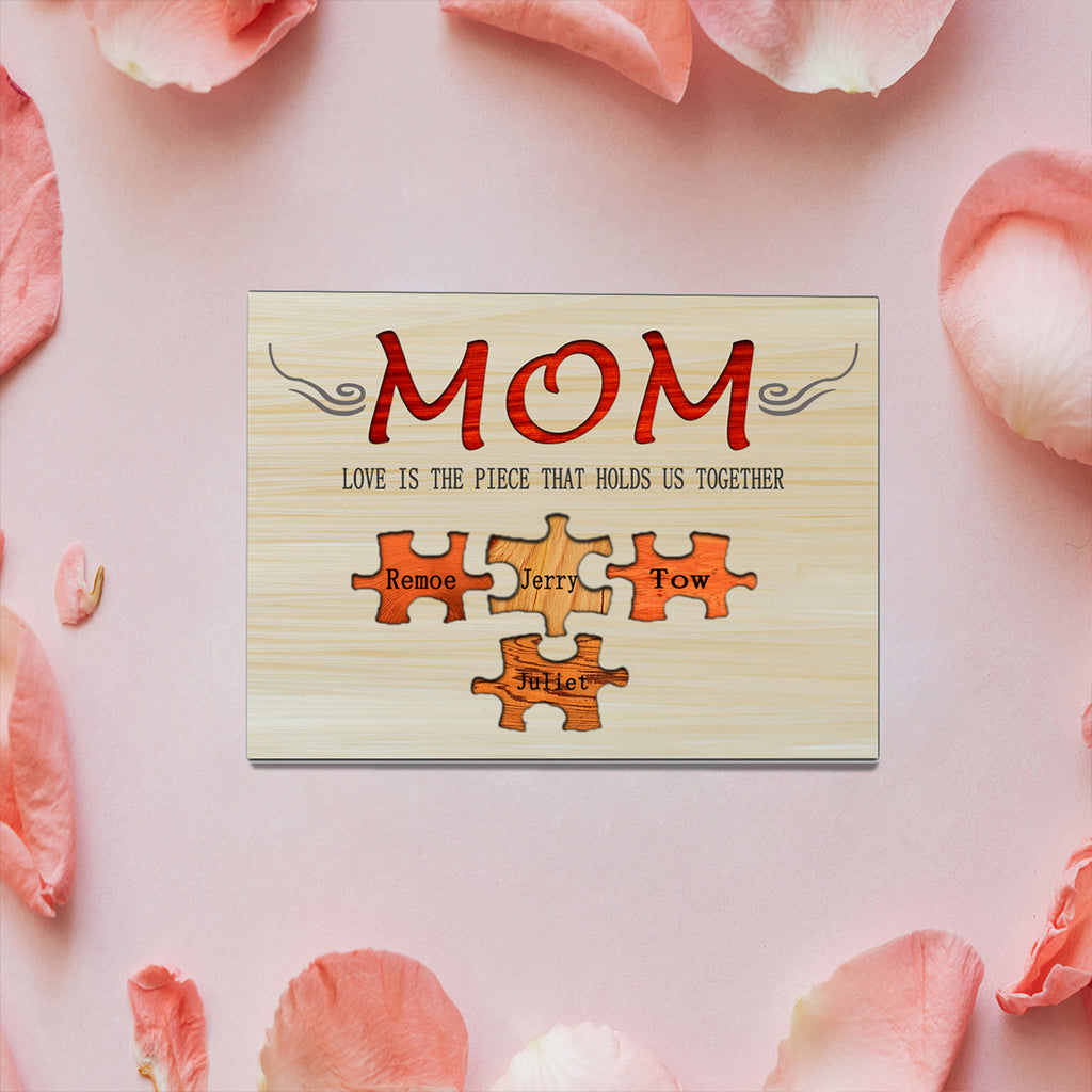 Customized puzzle mother ornaments