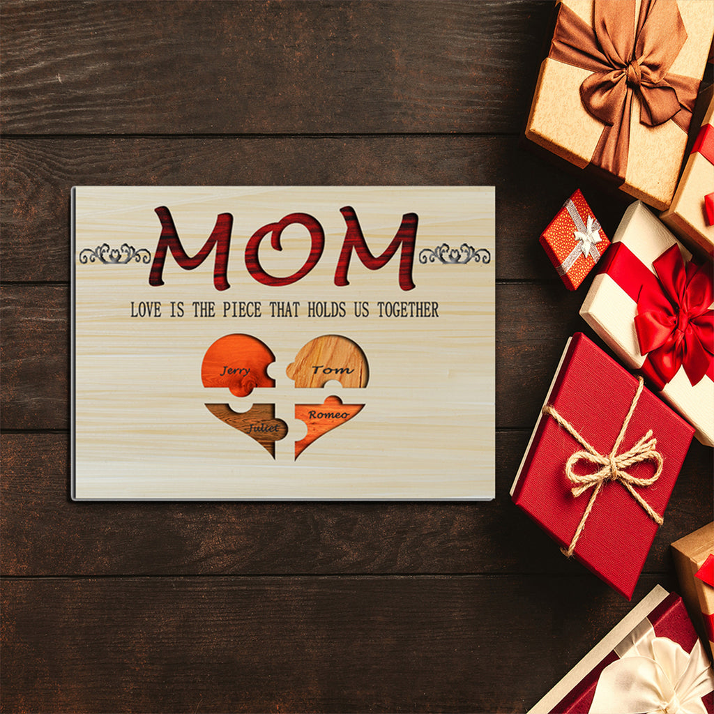 Customized puzzle mother ornaments