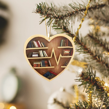 Load image into Gallery viewer, book lover ornament