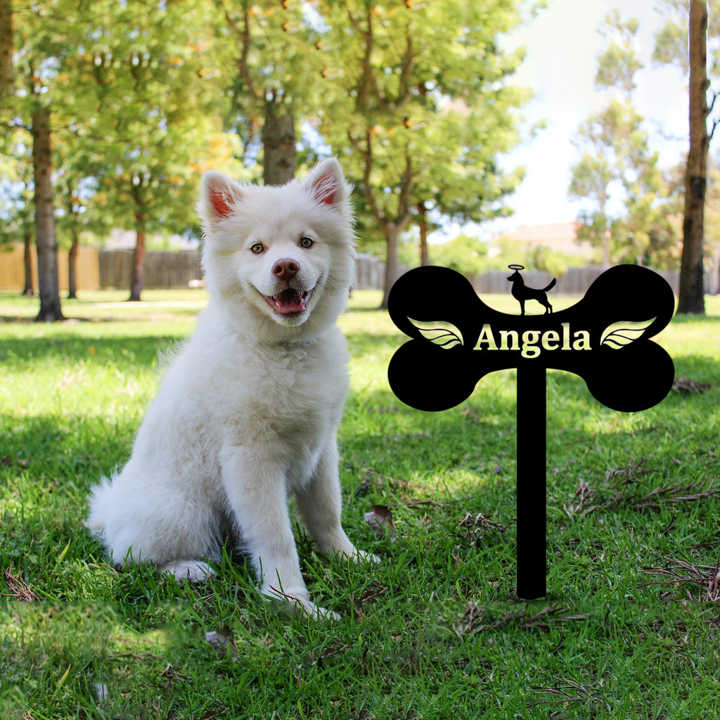 dog metal sign