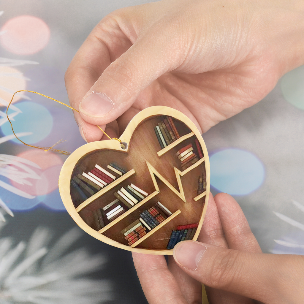 book lover ornament