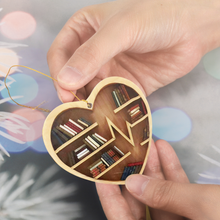 Load image into Gallery viewer, book lover ornament