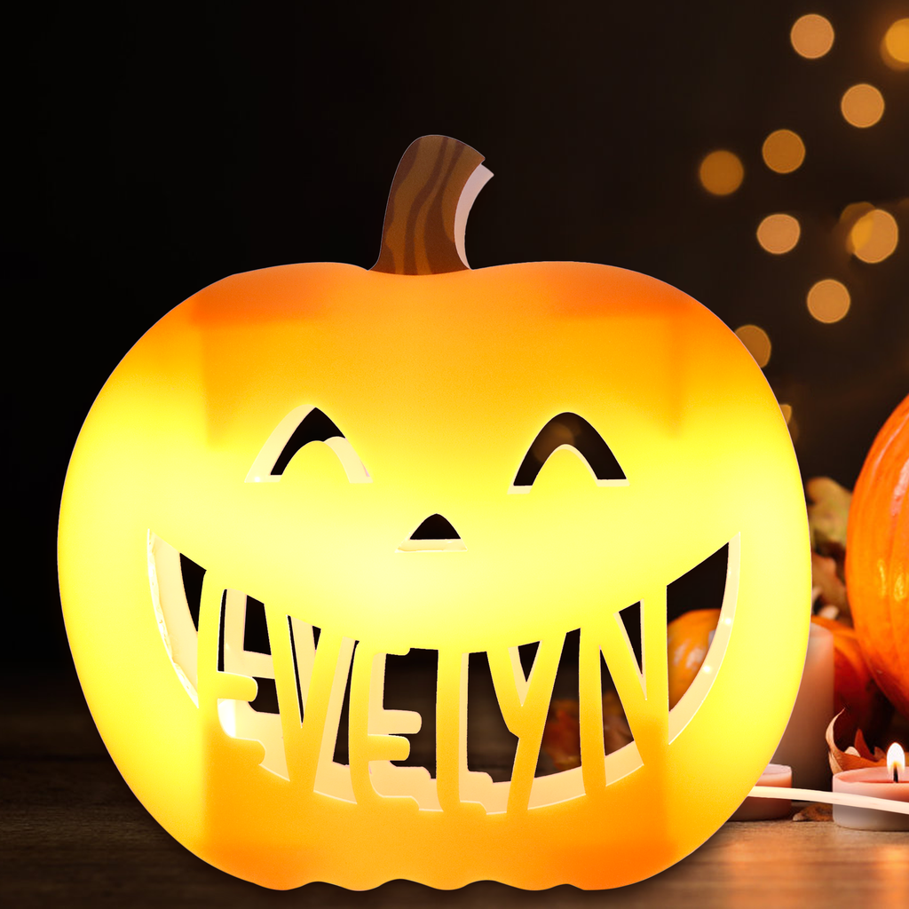 custom name jack-o-lantern