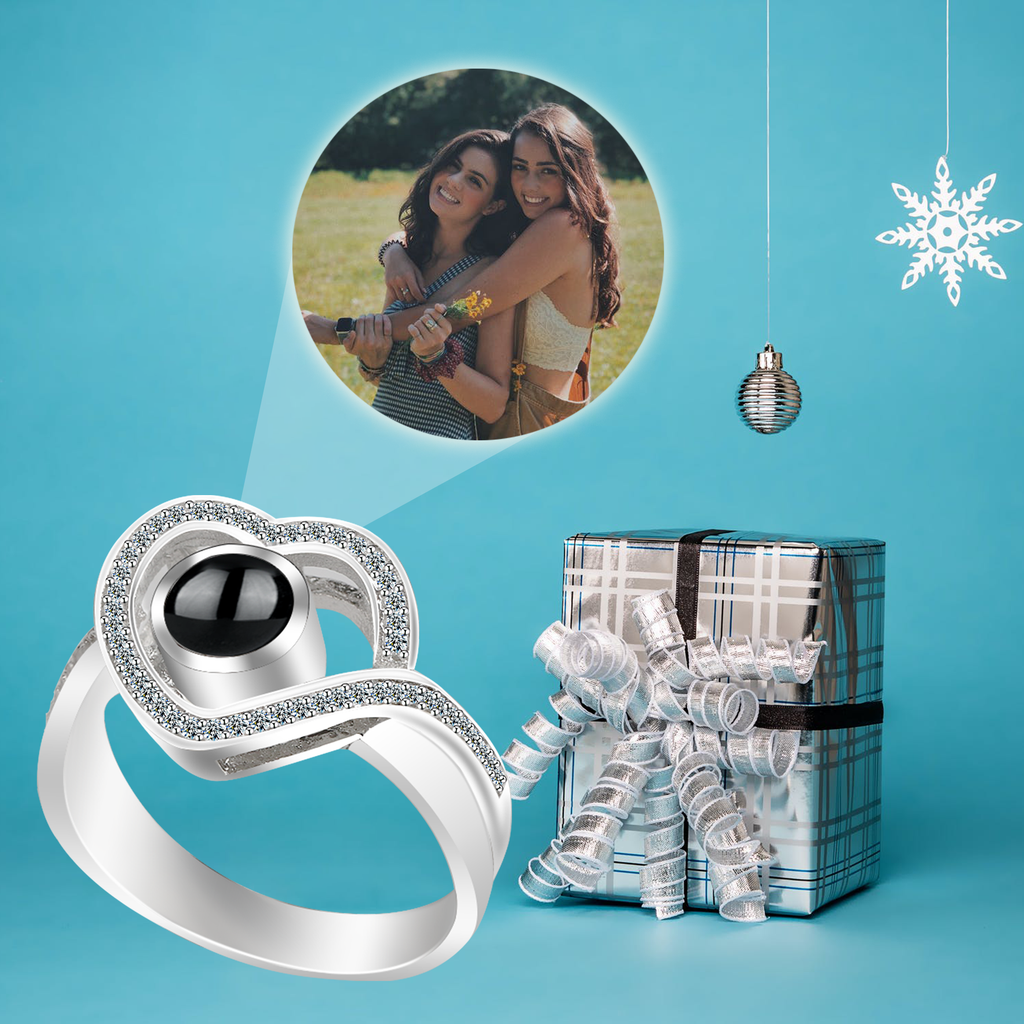 heart projection ring