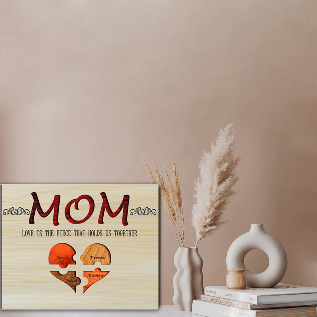 Customized puzzle mother ornaments