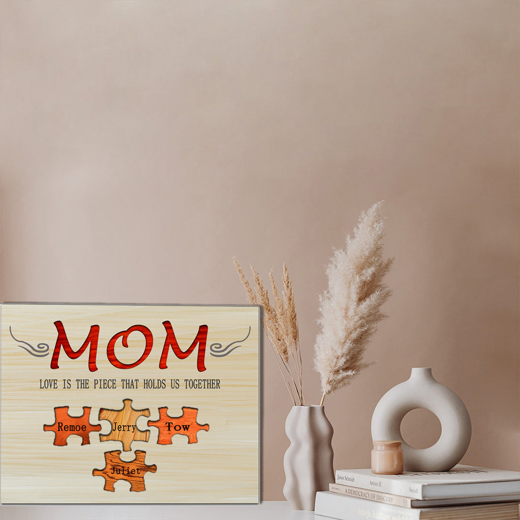 Customized puzzle mother ornaments