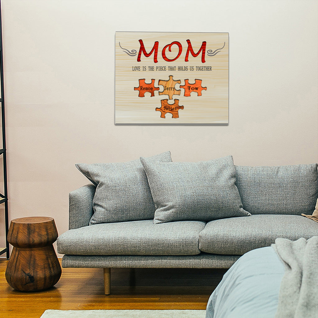 Customized puzzle mother ornaments
