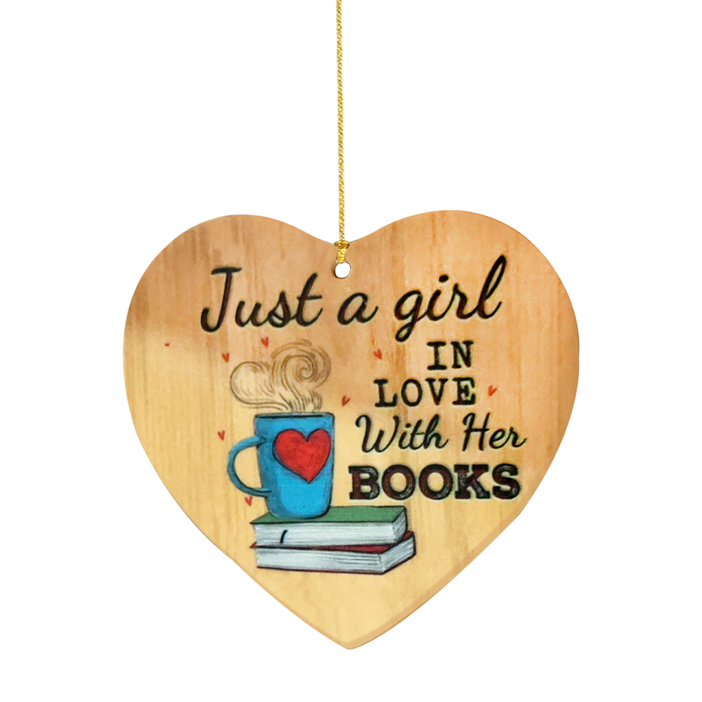 book lover ornament