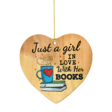 Load image into Gallery viewer, book lover ornament