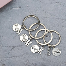 Load image into Gallery viewer, initials pinky promise keychain