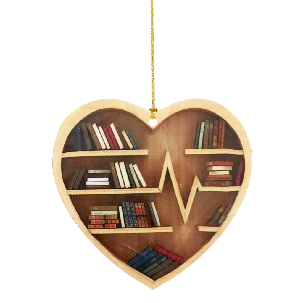 book lover ornament