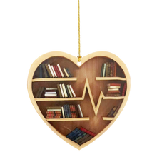 Load image into Gallery viewer, book lover ornament