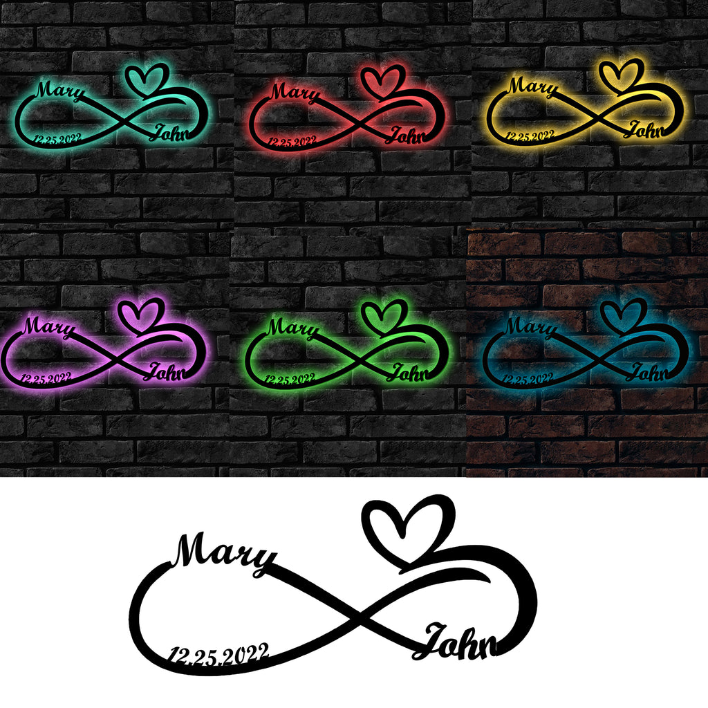 metal wall art light A