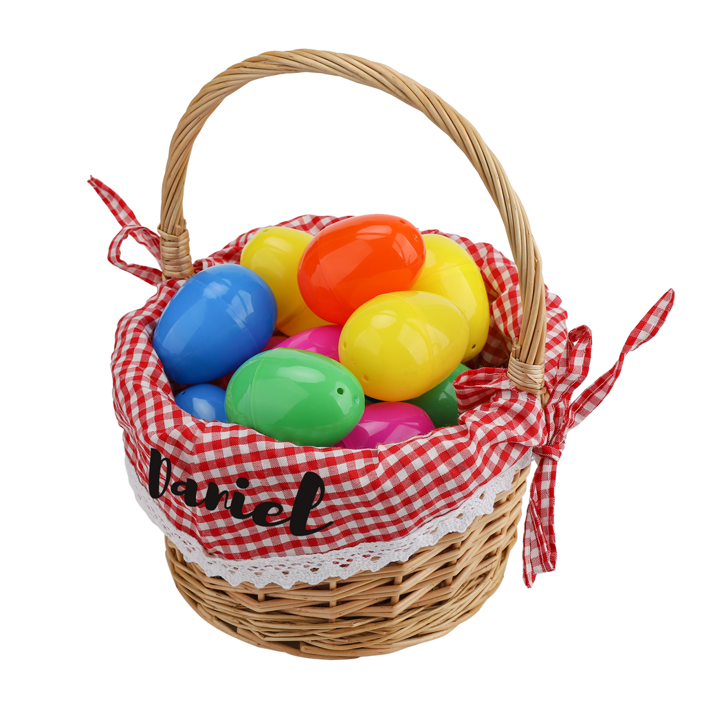 Personalized Easter Willow Basket