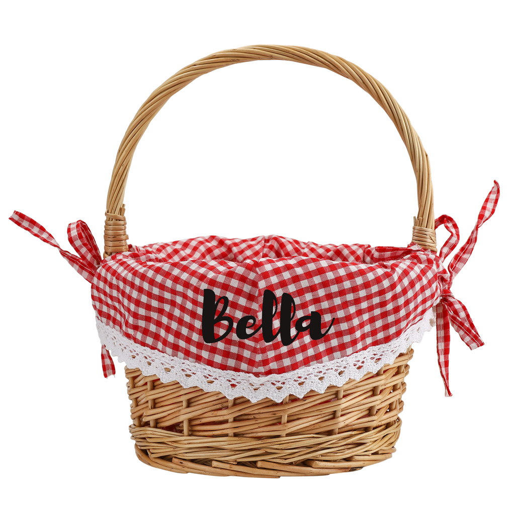 Personalized Easter Willow Basket