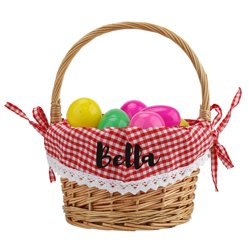 Personalized Easter Willow Basket