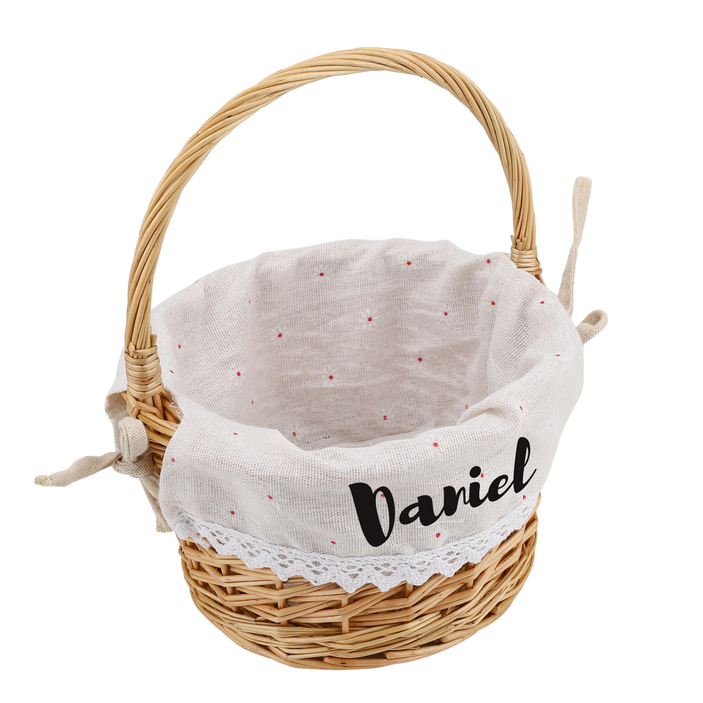 Personalized Easter Willow Basket