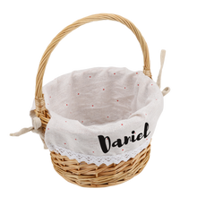 Load image into Gallery viewer, Personalized Easter Willow Basket