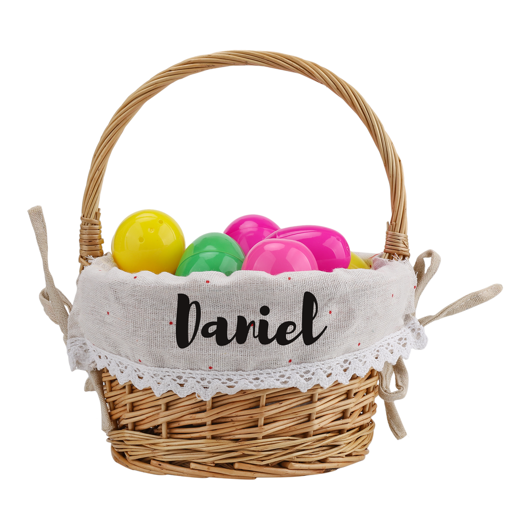 Personalized Easter Willow Basket