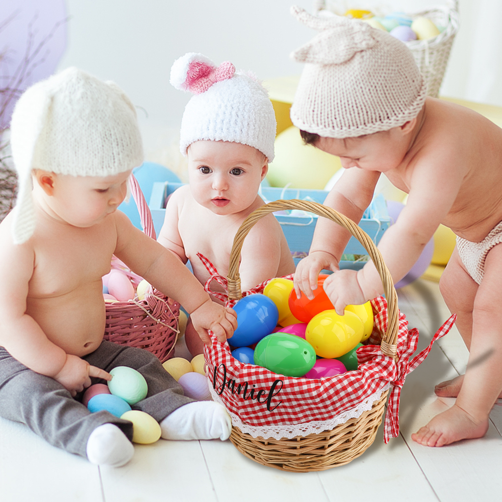 Personalized Easter Willow Basket