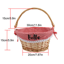 Load image into Gallery viewer, Personalized Easter Willow Basket