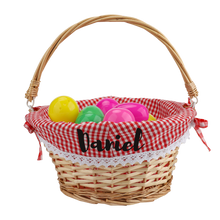 Load image into Gallery viewer, Personalized Easter Willow Basket