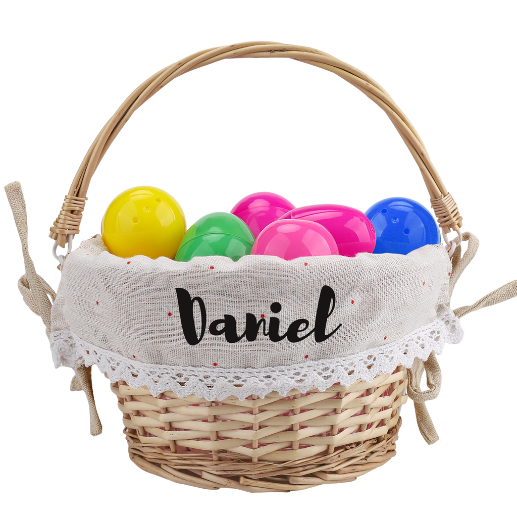 Personalized Easter Willow Basket