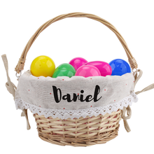 Load image into Gallery viewer, Personalized Easter Willow Basket