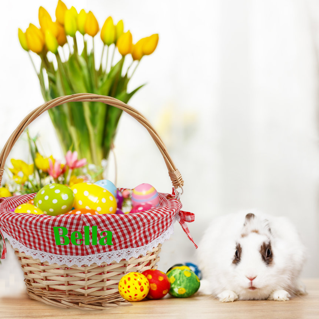 Personalized Easter Willow Basket