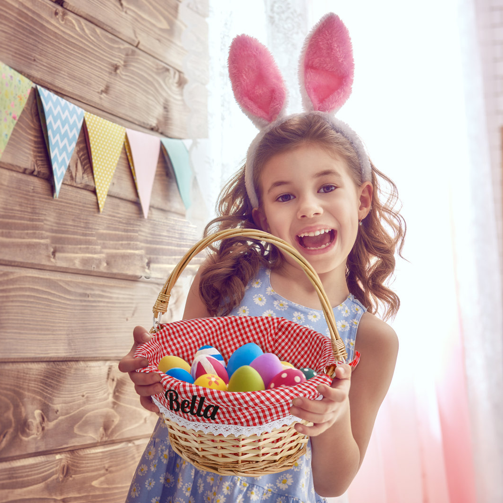 Personalized Easter Willow Basket
