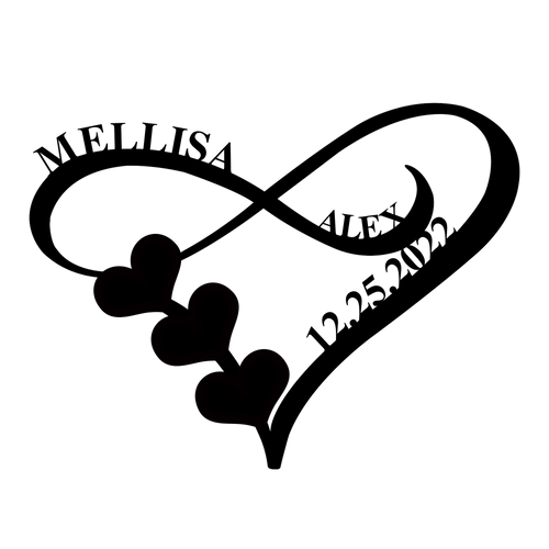 metal wall art light B