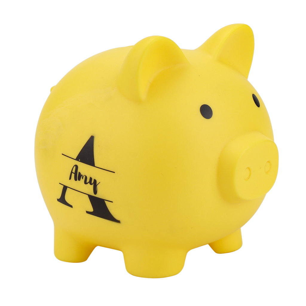 personalized piggy bank